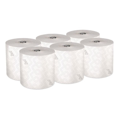 Pro Hard Roll Paper Towels with Elevated Scott Design for Scott Pro Dispenser, Gray Core Only, 1-Ply, 1,150 ft, 6 Rolls/CT