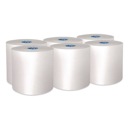 Pro Hard Roll Paper Towels with Absorbency Pockets for Scott Pro Dispenser, Blue Core Only, 1-Ply, 7.5" x 900 ft, 6 Rolls/CT
