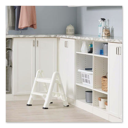 EZ Step 2-Step Folding Stool, 300 lb Capacity, 19.5 x 20.6 x 22.7, White, 3/Carton