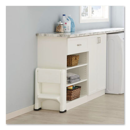 EZ Step 2-Step Folding Stool, 300 lb Capacity, 19.5 x 20.6 x 22.7, White, 3/Carton