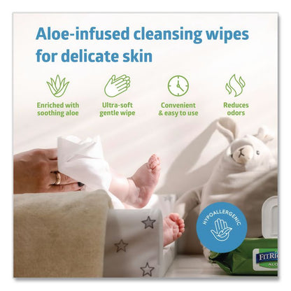 FitRight Select Premium Personal Cleansing Wipes, 8 x 12, Fragrance-Free, White, 48/Pack