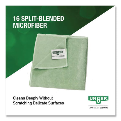 SmartColor MicroWipes, Microfiber, 16 x 15, Green, 10/Pack