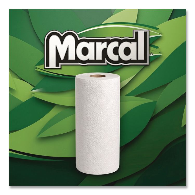 100% Recycled Hardwound Roll Paper Towels, 1-Ply, 7.88" x 350 ft, White, 12 Rolls/Carton