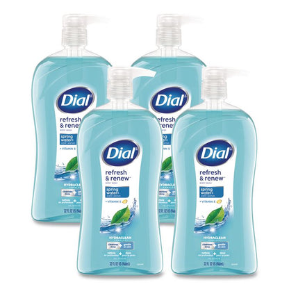 Body Wash, Spring Water Scent, 32 oz, 4/Carton