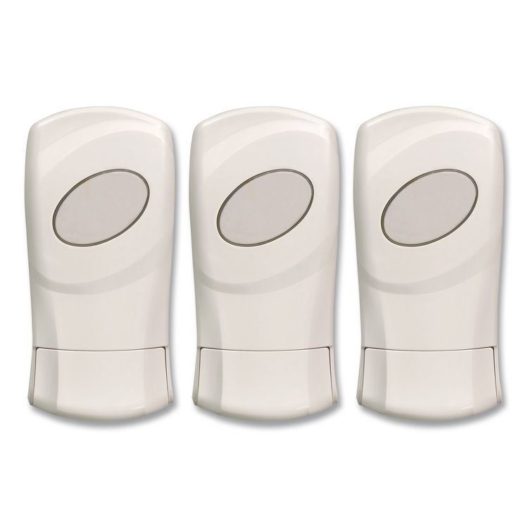FIT Universal Manual Dispenser, 1.2 L, 4 x 5.13 x 10.5, Ivory, 3/Carton