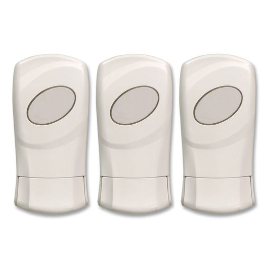 FIT Universal Manual Dispenser, 1.2 L, 4 x 5.13 x 10.5, Ivory, 3/Carton