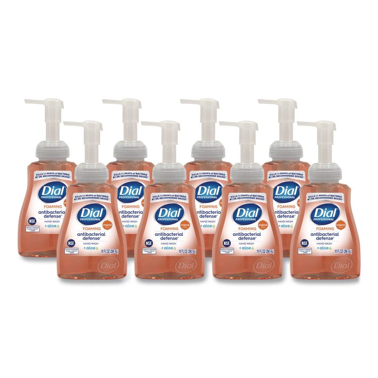 Antibacterial Defense Foaming Hand Wash, Original Scent, 10 oz Pump Bottle, 8/Carton