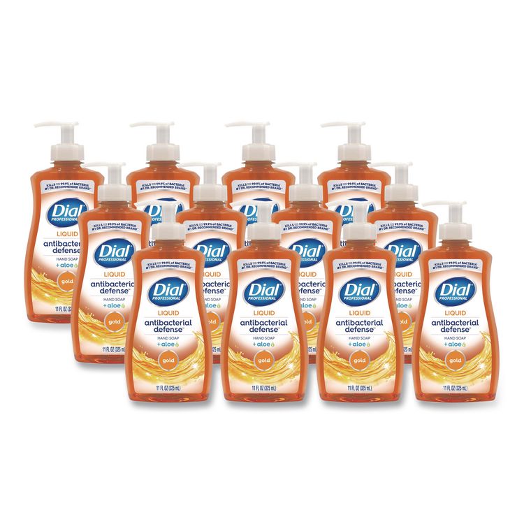 Antibacterial Defense Gold Hand Soap, Original Scent, 11 oz Pump Bottle, 12/Carton