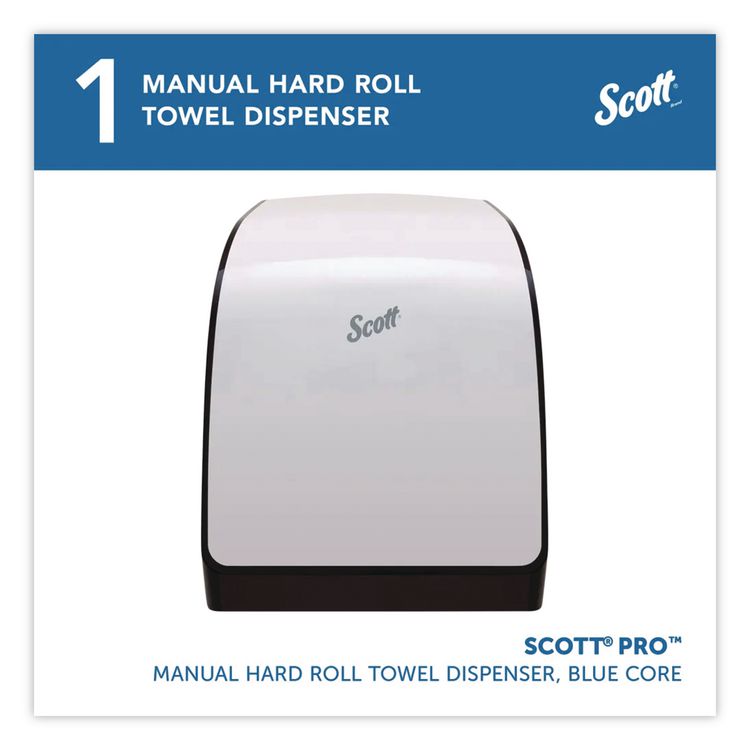 Pro Mod Manual Hard Roll Towel Dispenser, 12.66 x 9.18 x 16.44, White