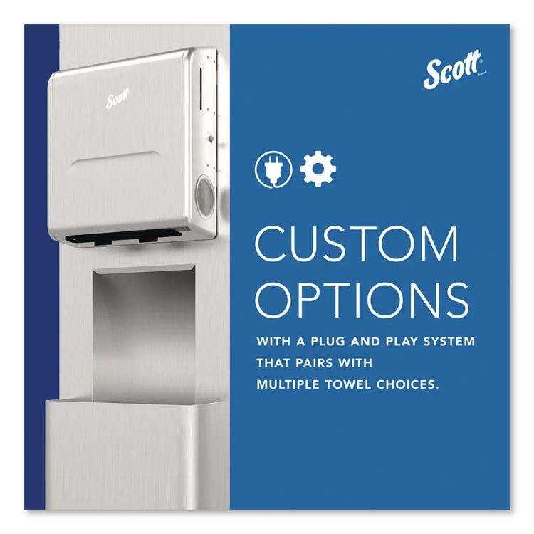 MOD Recessed Dispenser Housing with Trim Panel, 11.13 x 4 x 15.37, Stainless Steel