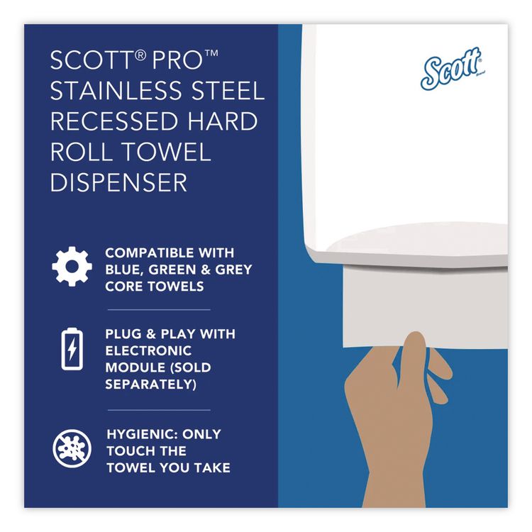 MOD Recessed Dispenser Housing with Trim Panel, 11.13 x 4 x 15.37, Stainless Steel