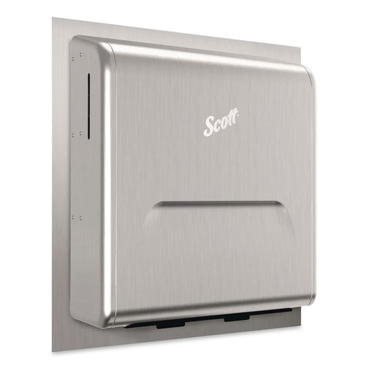 MOD Recessed Dispenser Housing with Trim Panel, 11.13 x 4 x 15.37, Stainless Steel