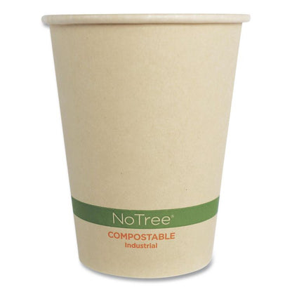 NoTree Paper Hot Cups, 12 oz, Natural, 1,000/Carton