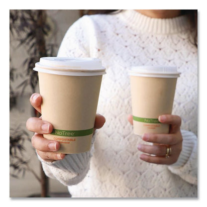 NoTree Paper Hot Cups, 12 oz, Natural, 1,000/Carton