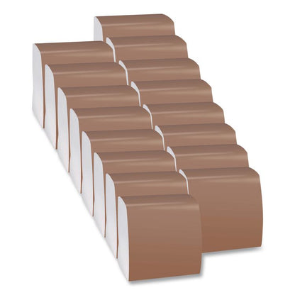 1/4-Fold Dinner Napkins, 1-Ply, 16.75  x 17, White, 250/Pack, 16/Carton