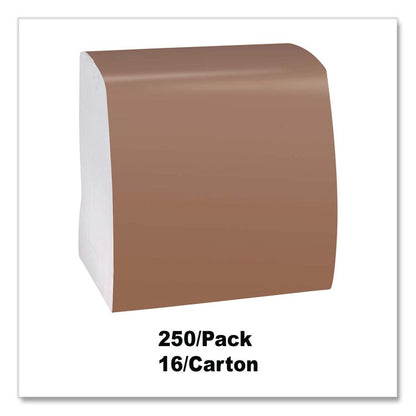 1/4-Fold Dinner Napkins, 1-Ply, 16.75  x 17, White, 250/Pack, 16/Carton