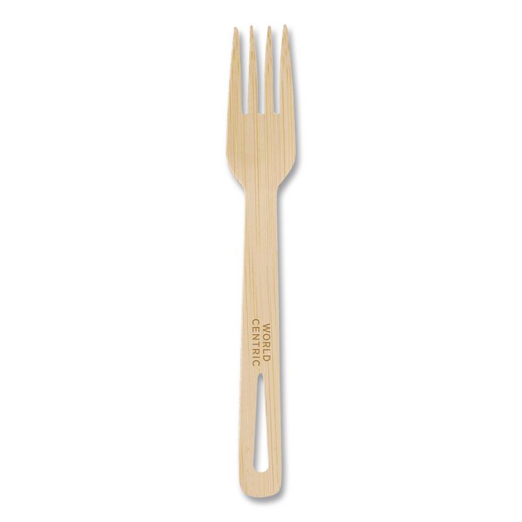 Bamboo Cutlery, Fork, Paper, Natural, 2,000/Carton