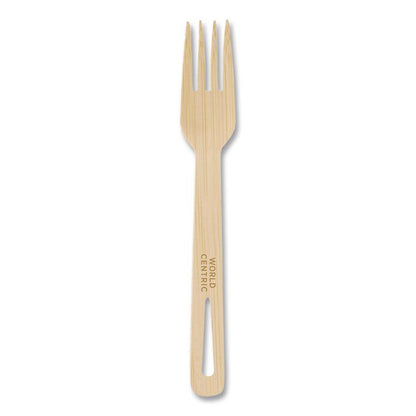 Bamboo Cutlery, Fork, Paper, Natural, 2,000/Carton