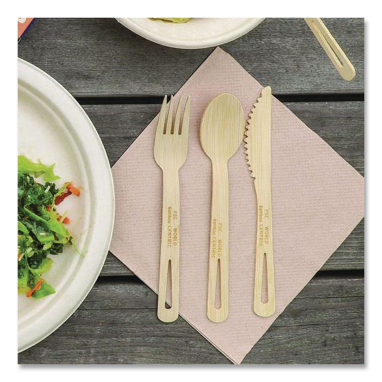 Bamboo Cutlery, Knife, Paper, Natural, 750/Carton