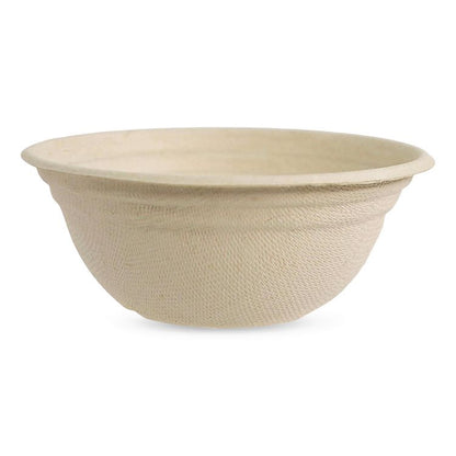 Fiber Barrel Bowls, 8 oz, 4.5" diameter x 1.8" h, Natural, Paper, 500/Carton