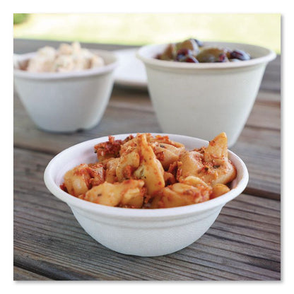 Fiber Barrel Bowls, 8 oz, 4.5" diameter x 1.8" h, Natural, Paper, 500/Carton