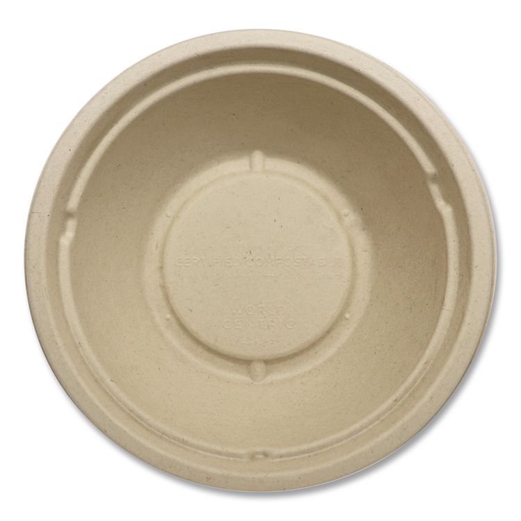 Fiber Bowls, 24 oz, 7.4 x 7.4 x 2.3, Natural, Paper, 500/Carton