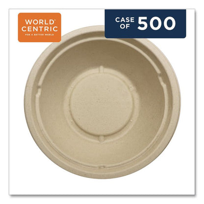 Fiber Bowls, 24 oz, 7.4 x 7.4 x 2.3, Natural, Paper, 500/Carton