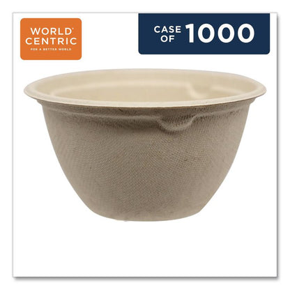 Fiber Bowls, 6 oz, 3.5 x 3.5 x 2, Natural, Paper, 1,000/Carton