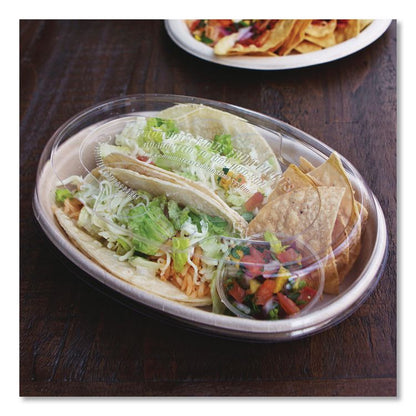 Fiber Bowls, Burrito Bowl, 18 oz, 8 x 5.3 x 1.6, Natural, Paper, 400/Carton