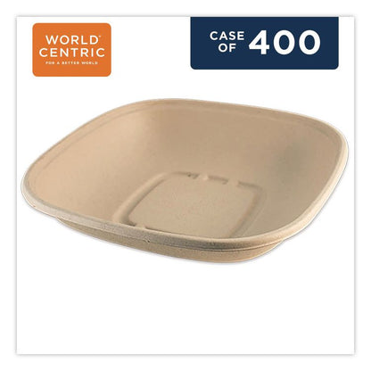 Fiber Bowls, 32 oz, 8.3 x 8.3 x 1.8, Natural, Paper, 400/Carton
