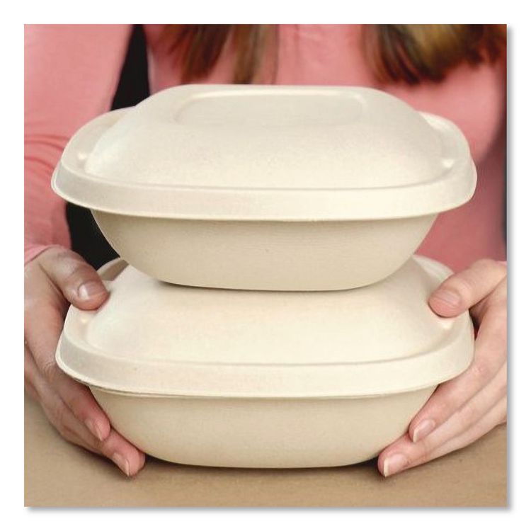 Fiber Bowls, 32 oz, 8.3 x 8.3 x 1.8, Natural, Paper, 400/Carton
