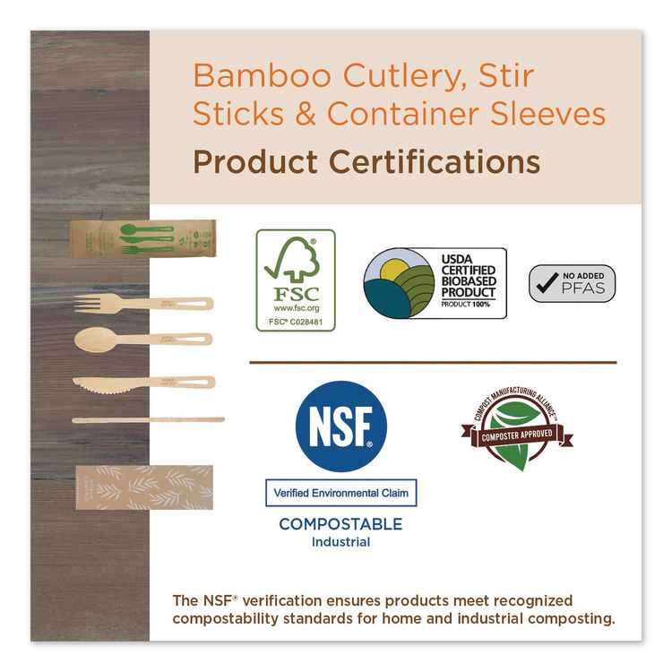 Fiber Container Sleeves, World Centric Leaf Design, 7.5 x 10 x 3.25, Natural, Paper, 800/Carton