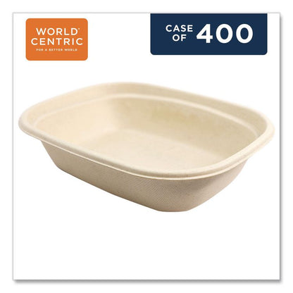 Fiber Containers, 32 oz, 8.7 x 6.5 x 2.1, Natural, Paper, 400/Carton
