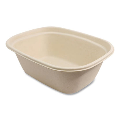 Fiber Containers, 48 oz, 8.7 x 6.5 x 3.1, Natural, Paper, 400/Carton