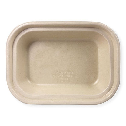 Fiber Containers, 17 oz, 6.02 x 8.02 x 1.5, Natural, Sugarcane Fiber, 400/Carton