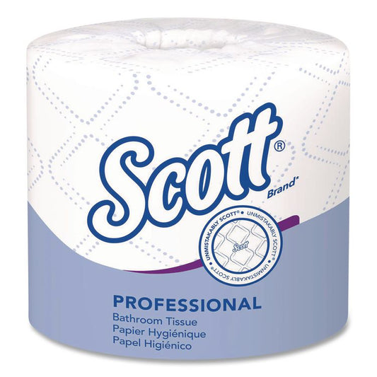 Essential Standard Roll Bathroom Tissue for Business, Septic Safe, 2-Ply, White, 550 Sheets/Roll, 80 Rolls/Carton