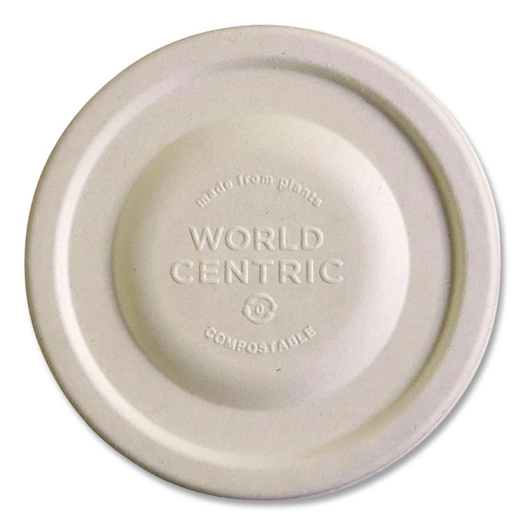Fiber Lids for Bowls, Fits 12 oz to 32 oz Bowls, 4.7" Diameter x 0.4" h, Natural, Paper, 1,000/Carton