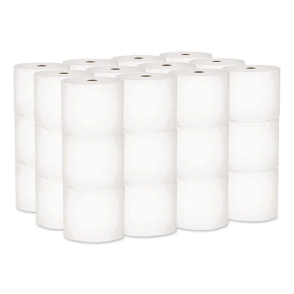 Essential Small Core High-Capacity Standard Roll Toilet Paper, 1-Ply, White, 2,200 Sheets/Roll, 36 Rolls/Carton