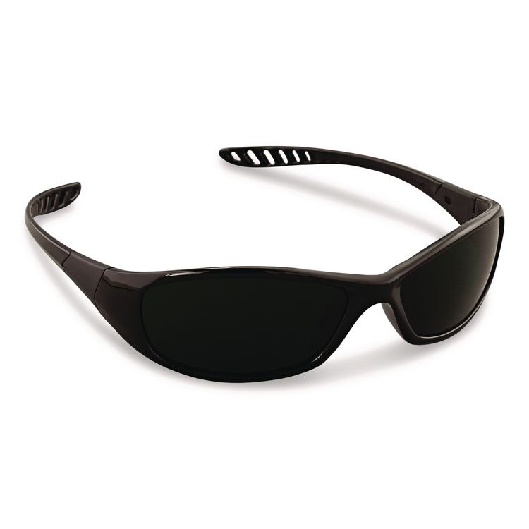 Hellraiser Safety Glasses, Black Full Frame, Green Shade 5 VLT Dual Lens