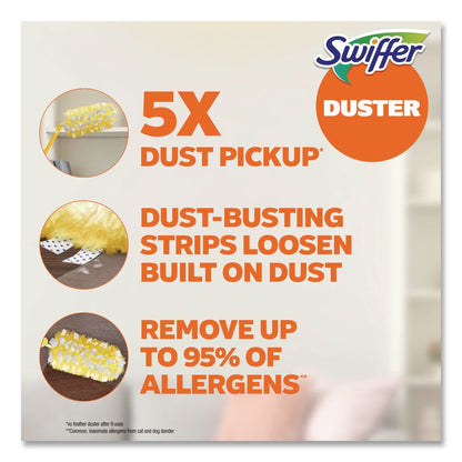 Heavy Duty Dusters Starter Kit, Handle Extends to 3 ft, 1 Handle with 12 Duster Refills