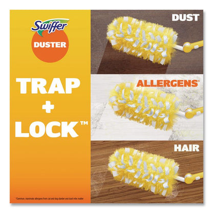 Heavy Duty Dusters Starter Kit, Handle Extends to 3 ft, 1 Handle with 12 Duster Refills