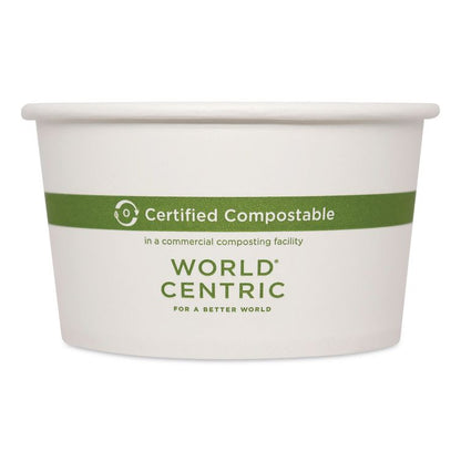 Paper Bowls, 12 oz, 4.5" Diameter x 2.5" h, White, 500/Carton