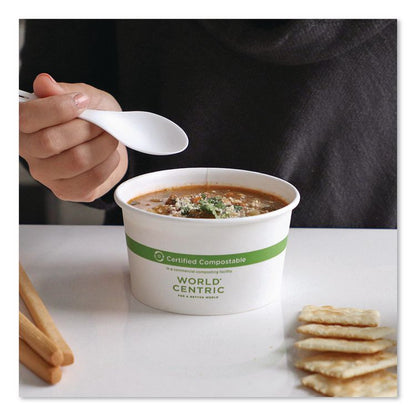 Paper Bowls, 12 oz, 4.5" Diameter x 2.5" h, White, 500/Carton
