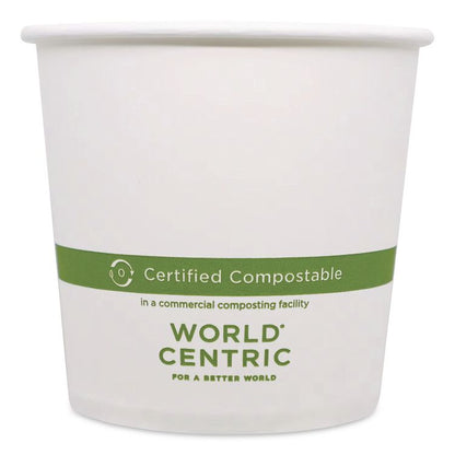 Paper Bowls, 24 oz, 4.4" Diameter x 4.4" h, White, 500/Carton