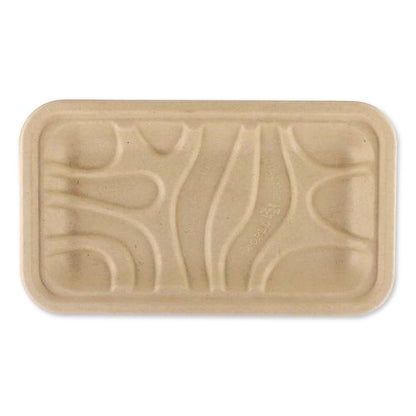 Fiber Meat and Produce Trays, 4.8 x 8.3 x 0.7, Natural, Paper, 500/Carton