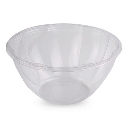 PLA Salad Bowls, 32 oz, 6.7" dia x 3.3" h, Clear, Plastic, 600/Carton