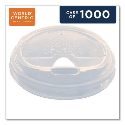 PLA Clear Cold Cup Lids, Fits 9 oz to 24 oz Cold Cups, Plastic, Clear, 1,000/Carton