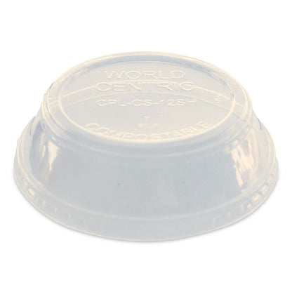 PLA Clear Cold Cup Lids, Dome Lid, Fits 9 oz to 24 oz Parfait Cups, Plastic, Clear, 1,000/Carton