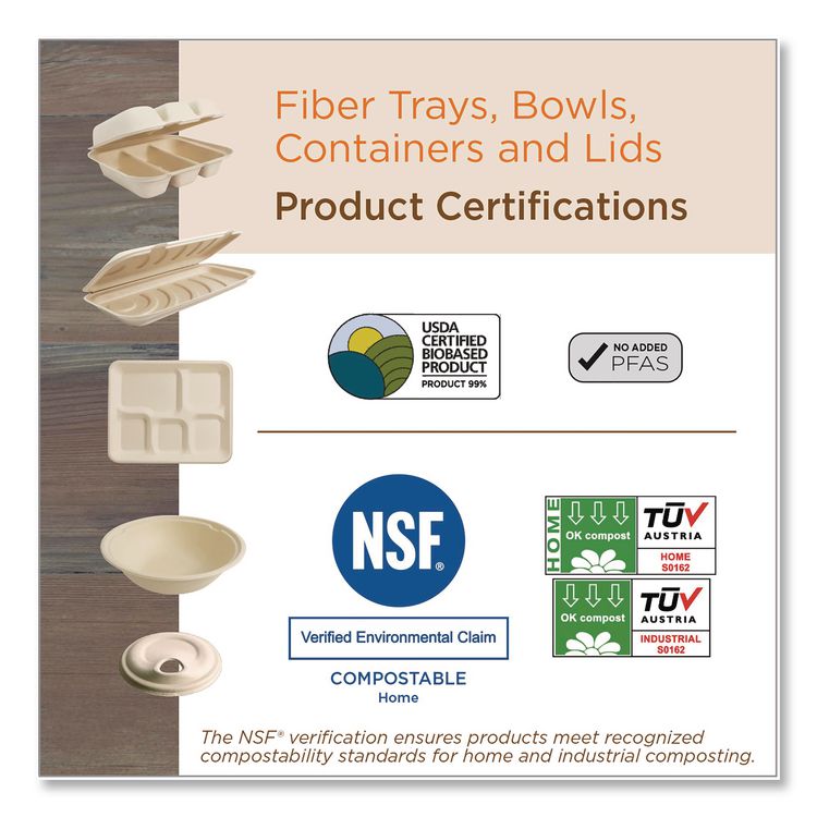 Fiber Lids for Cups, Fits 10 to 20 oz Hot Cups, Natural, 1,000/Carton