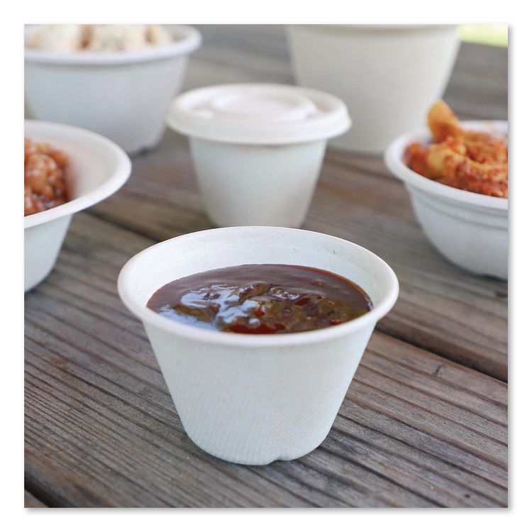 Fiber Portion/Souffle Cups, 4 oz, Natural, 1,000/Carton